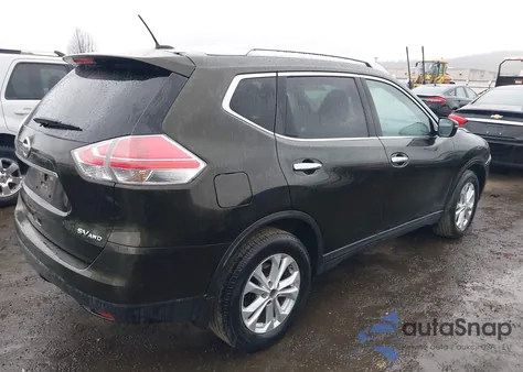 2015 Nissan Rogue Sv z USA, uszkodzony, nr VIN KNMAT2MV5FP505660